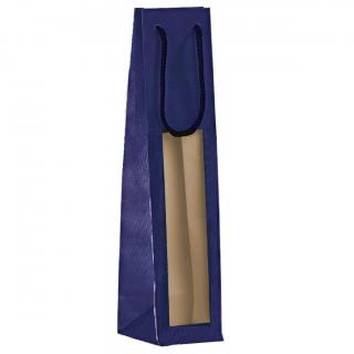 Taška na 1 láhev vína - modrá