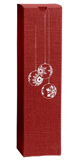 Krabice na 1 láhev s vánočním motivem